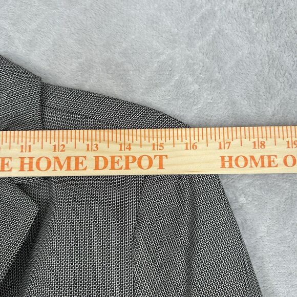 Talbots Petites Blazer Womens 12P Black White Wool Blend Career Office Business - Picture 13 of 16